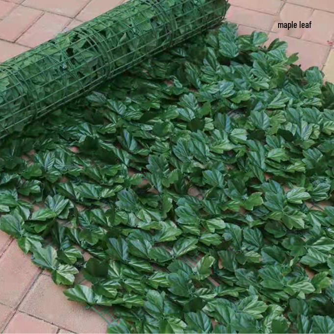 Искусственный зеленый плющ ротанг забор для балкона и наружных стен