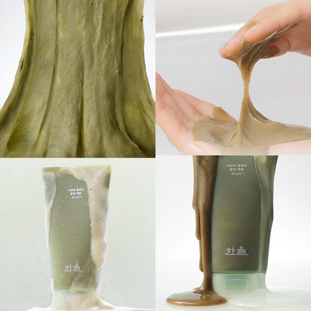 Hanyul Пенка-маска очищающая глиняная Artemisia Mild Cleansing Clay Pack Foam 120 мл Очищающая пенка для пор Deep Cleanser