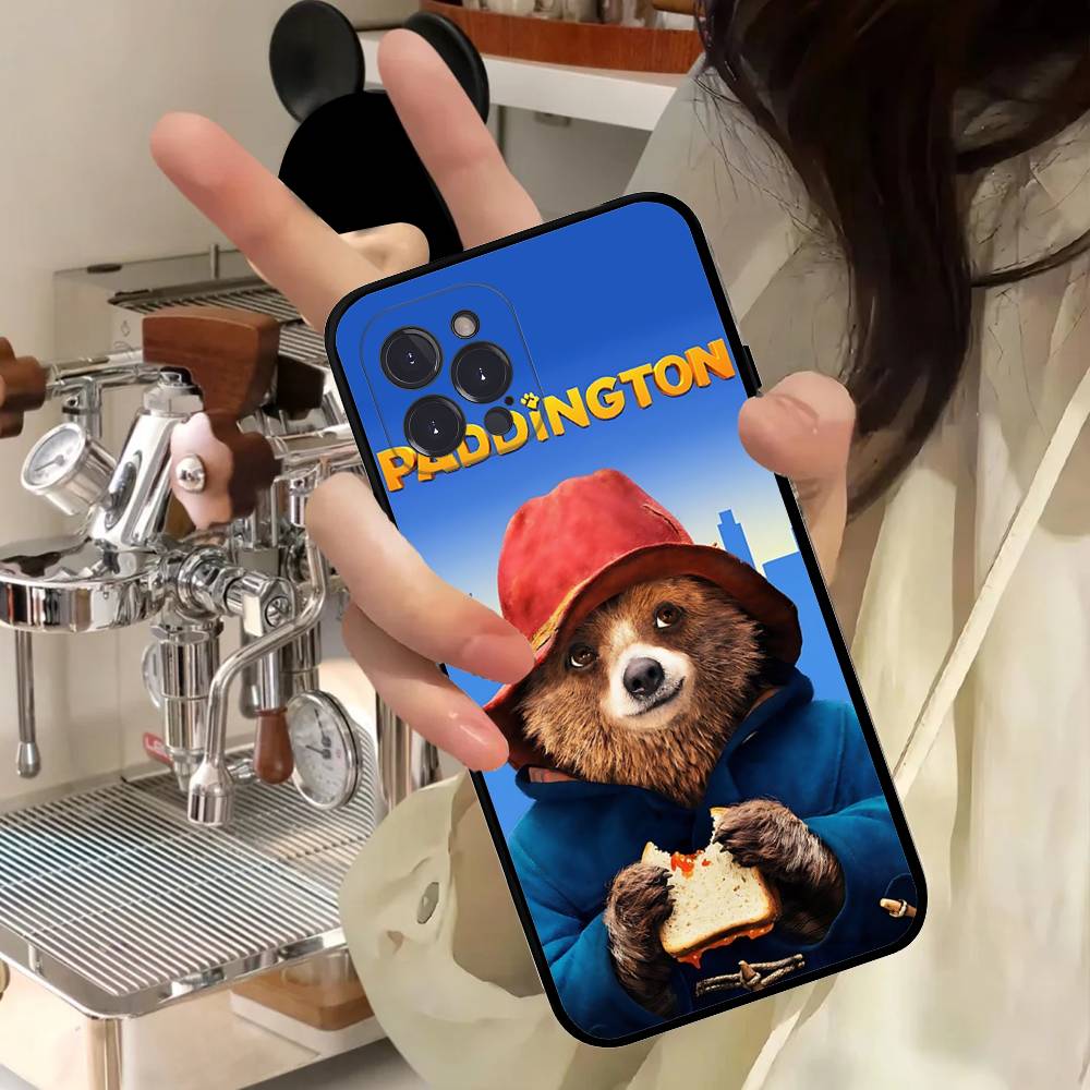 Cute P-Paddingtons Bear For Iphone 17 16 15 14 11 12 13 Pro Max Plus Case Cute Art Phone Cover