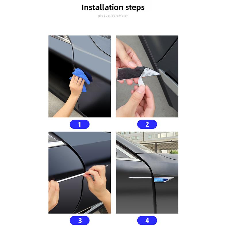 Honda Metal Stickers 2Pcs Car Body Decoration Stickers For Honda Civic FIT Accord Prelude CRV 5th City CRZ CRX Jazz HRV Pilot TO0 vhbm0