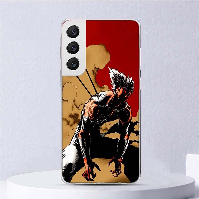 Чехол-бампер One P-Punch-Man Гароу для Samsung Galaxy S25 S24 S23 S22 Ultra Чехол для телефона S21 S20 FE S10 Plus S10E S25U Funda Coque