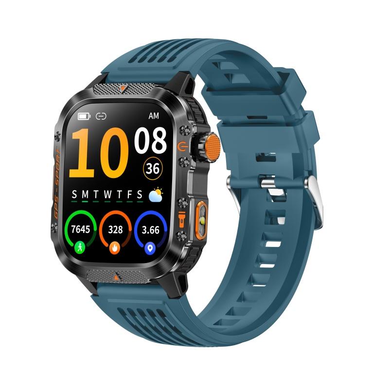 Умный браслет Rainbuvvy HT36 Bluetooth 2,01 дюйма IPS BT5.3 Звонки по Bluetooth IP68 Водонепроницаемый 540 мАч Android GPS Смарт-часы Многоязычный