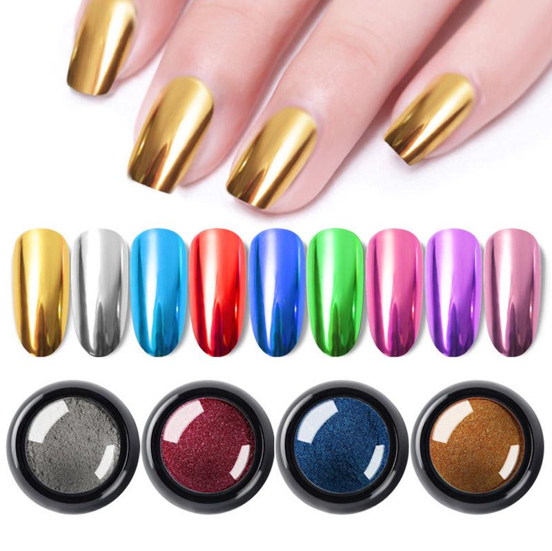 1 Box Rub Dust Dip Shining Manicure Decoration Nail Powder Nail Glitter Nail Mirror Flour
