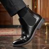 SHOES/ Зимние мужские ботинки из искусственной кожи