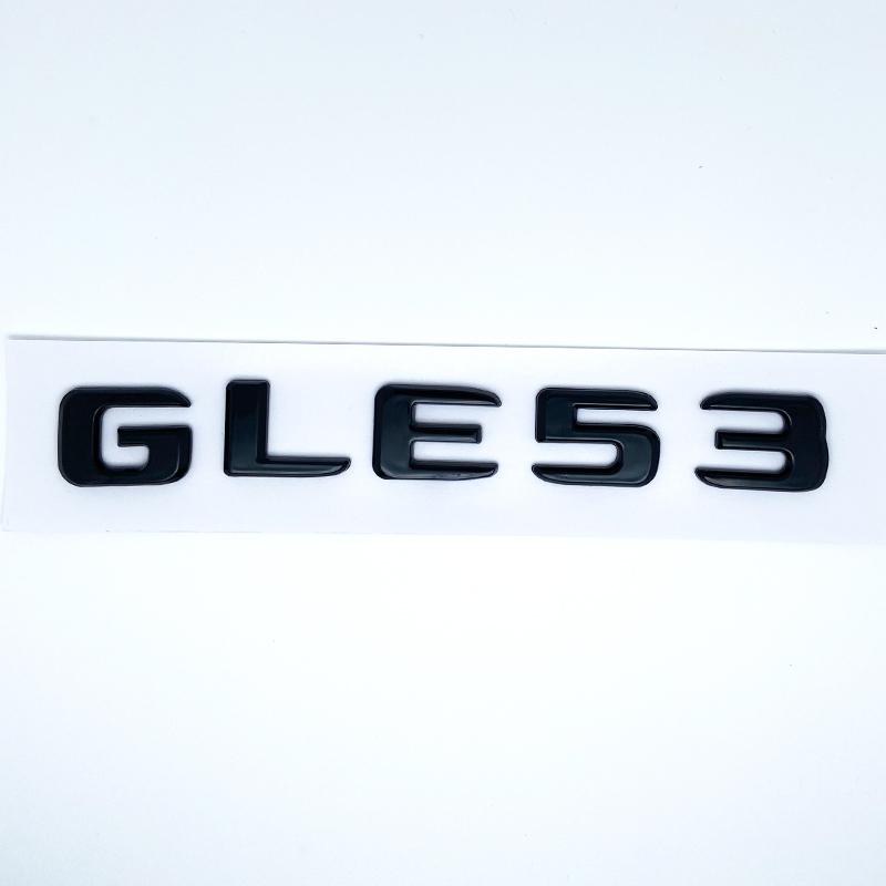 AAZB1 Letters GLE43 GLE53 GLE63 GLE63S V8 Biturbo 4matic+ Emblem for Car Side Trunk Rear W166 W167 Logo Sticke