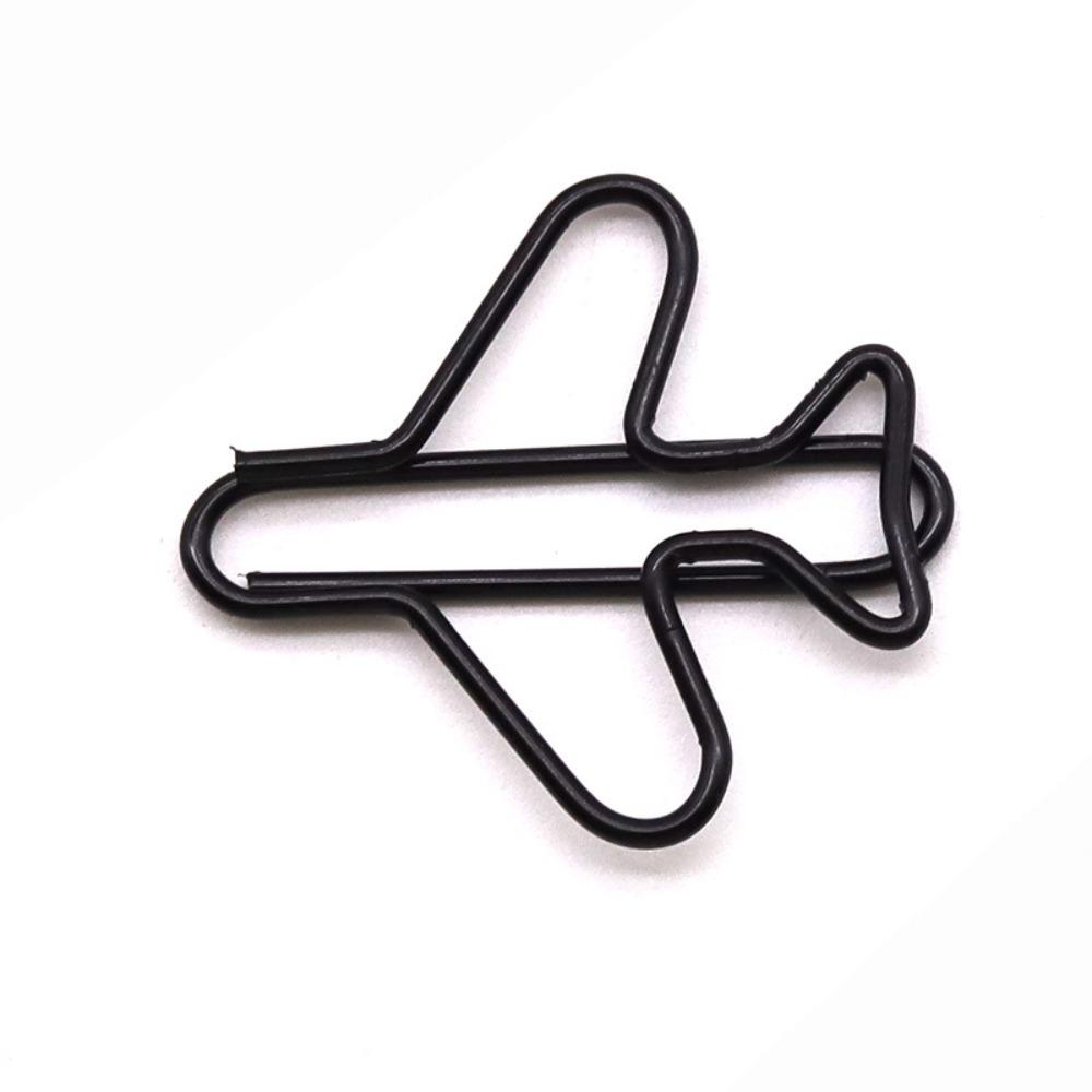 10pcs Index Bookmark Airplane Paper Clip Clip-on Creative Bookmark Clip Stationery Supplies