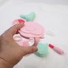 8pcs Girl Makeup Toys Silicone Simulation Cosmetic Toy Set Children Imitate Makeup Tools Edible Grade Silicone Child Girl Makeup
