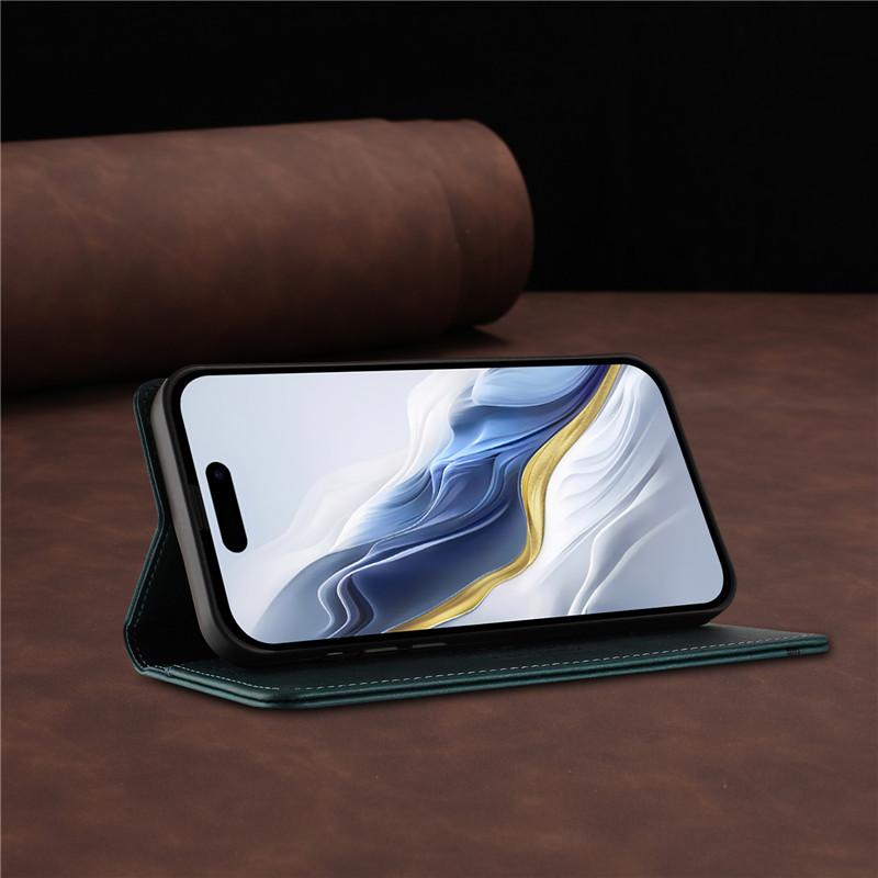 Кожаный Ретро Противоугонный Кошелек Чехол-книжка Для Honor Magic 8 Lite Magic8 Pro 5G BKQ-AN10 Чехол Чехол для телефона Магнитная застежка Слот для карт