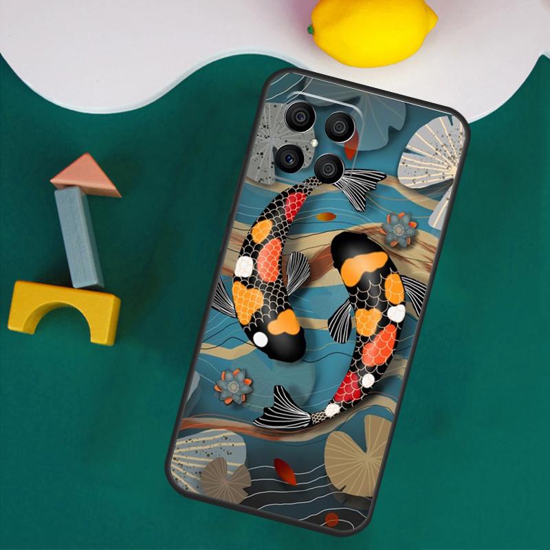 Чехол-рыбка Кои Инь-Ян для Honor Magic 7 5 6 Lite Honor 200 Pro 50 70 90 Lite X9a X8a X8 X9 X8b X9c X9b