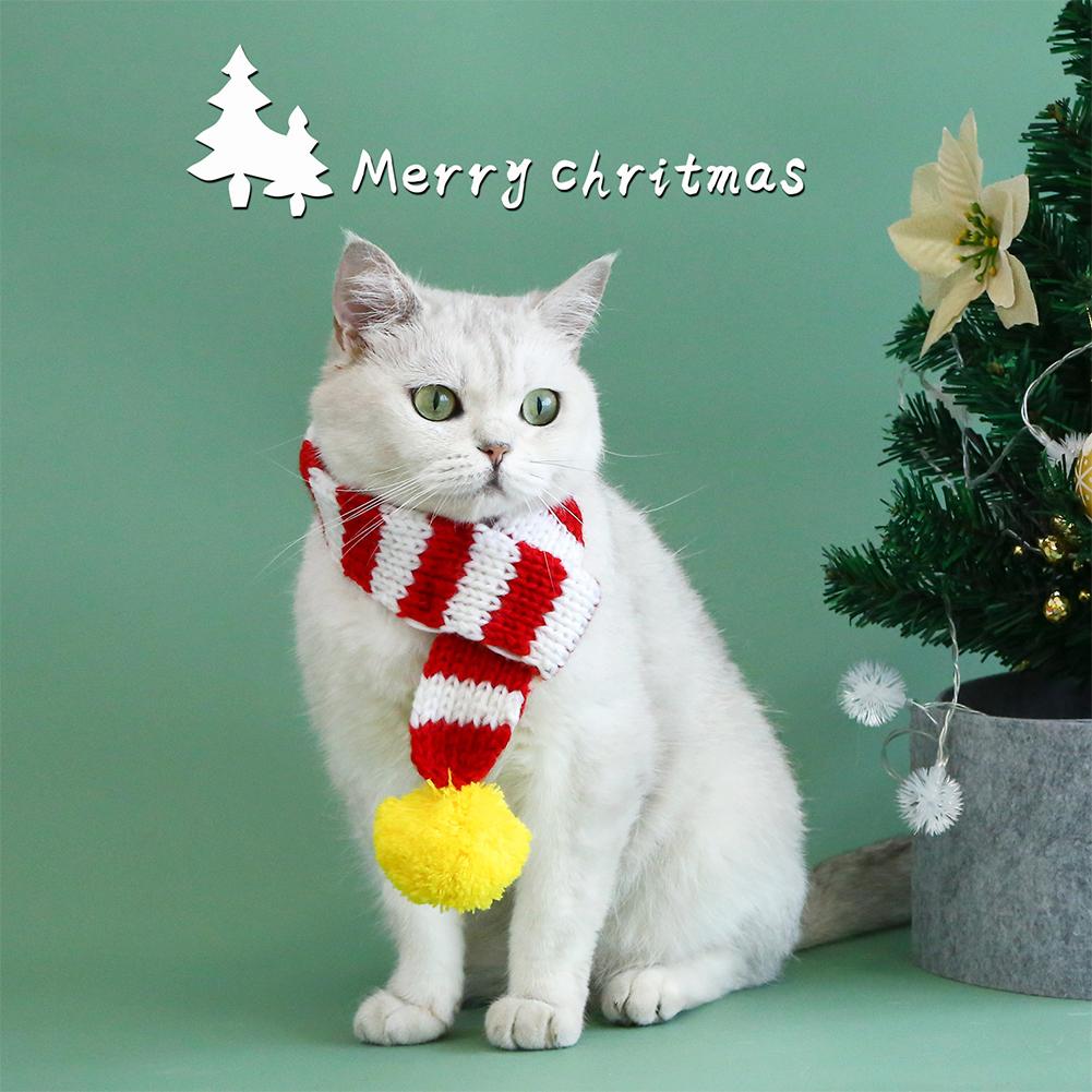 Christmas Pet Cat Dog Hat Puppy Xmas Holiday Costume Caps Bibs Christmas Pet Winter Clothing Party Photo Props