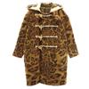 Made In Japan Leopard Duffel Coat 1 Brown Leopard Pattern Men's Used