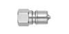 Nitto Kohki Medium Pressure SP Coupler Type A Plug Male Thread Stainless Steel (For Mounting) R1/8 1P-A-FKM-SUS304