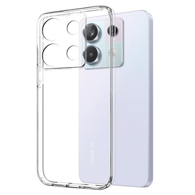 NORTHJO Чехол для Xiaomi Redmi Note 13 Pro 5G/Poco X6 5G Противоударная защитная оболочка из ТПУ с пленкой из закаленного стекла