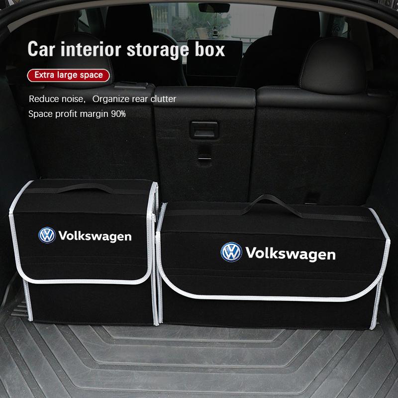 Car Boot Storage Box Tool Organizer Collect Case For Volkswagen VW polo Golf T5 Caddy T4 Touran Golf GTI Passat Scirocco Tiguan zw9