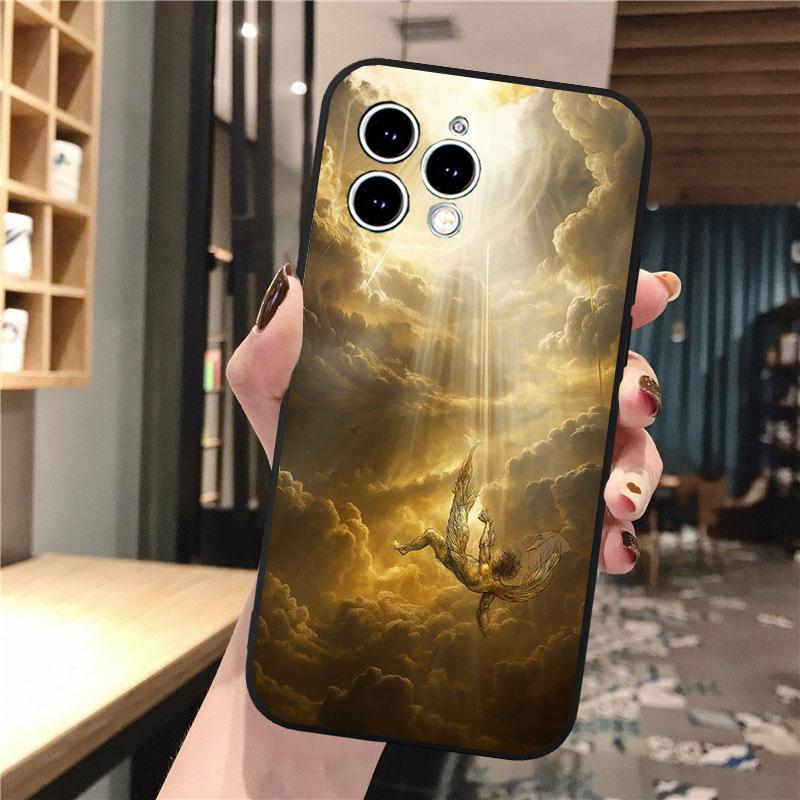 Чехол для телефона 'Ангел' для iphone 17 Pro Max 17 Pro Air 16 15 14 13 Pro Max 15 16 Pro 15Plus