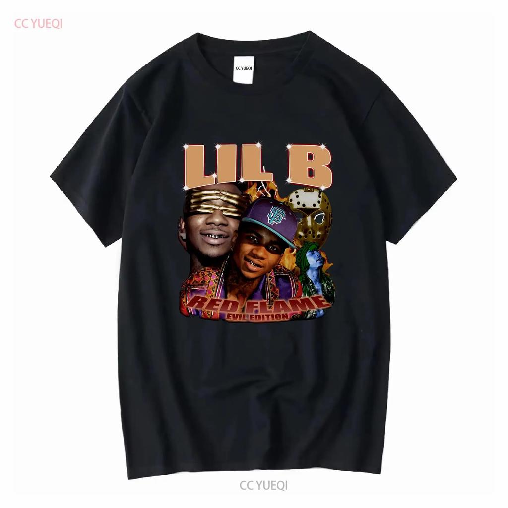 Lil B Американский рэпер Классическая футболка с длинным или коротким рукавом винтажная Стильная washed мужская Растягивающаяся Универсальная Унисекс Мягкая