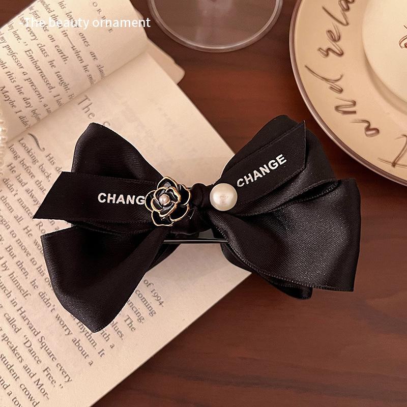 Элегантная жемчужная заколка для волос «Камелия-бабочка» для женщин — заколка-пучок и заколка-акула