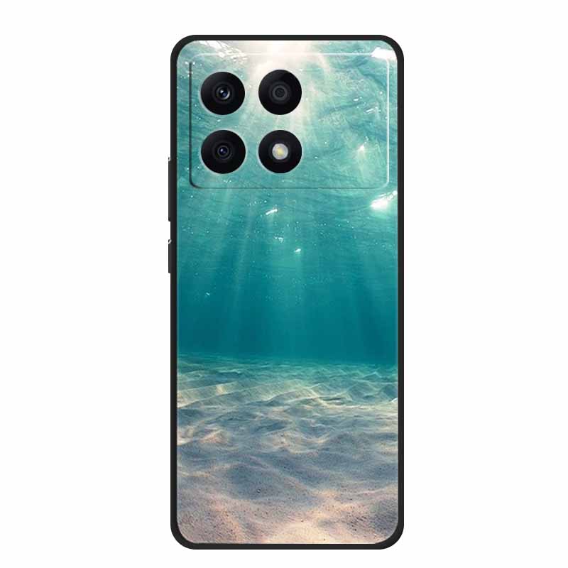 Для Xiaomi Poco X6 Pro 5G Чехол Роскошный ТПУ Силиконовая Задняя Крышка Чехлы для Телефона для Xiaomi Poco X6 Мультяшный Защитный 2311DRK48I Funda