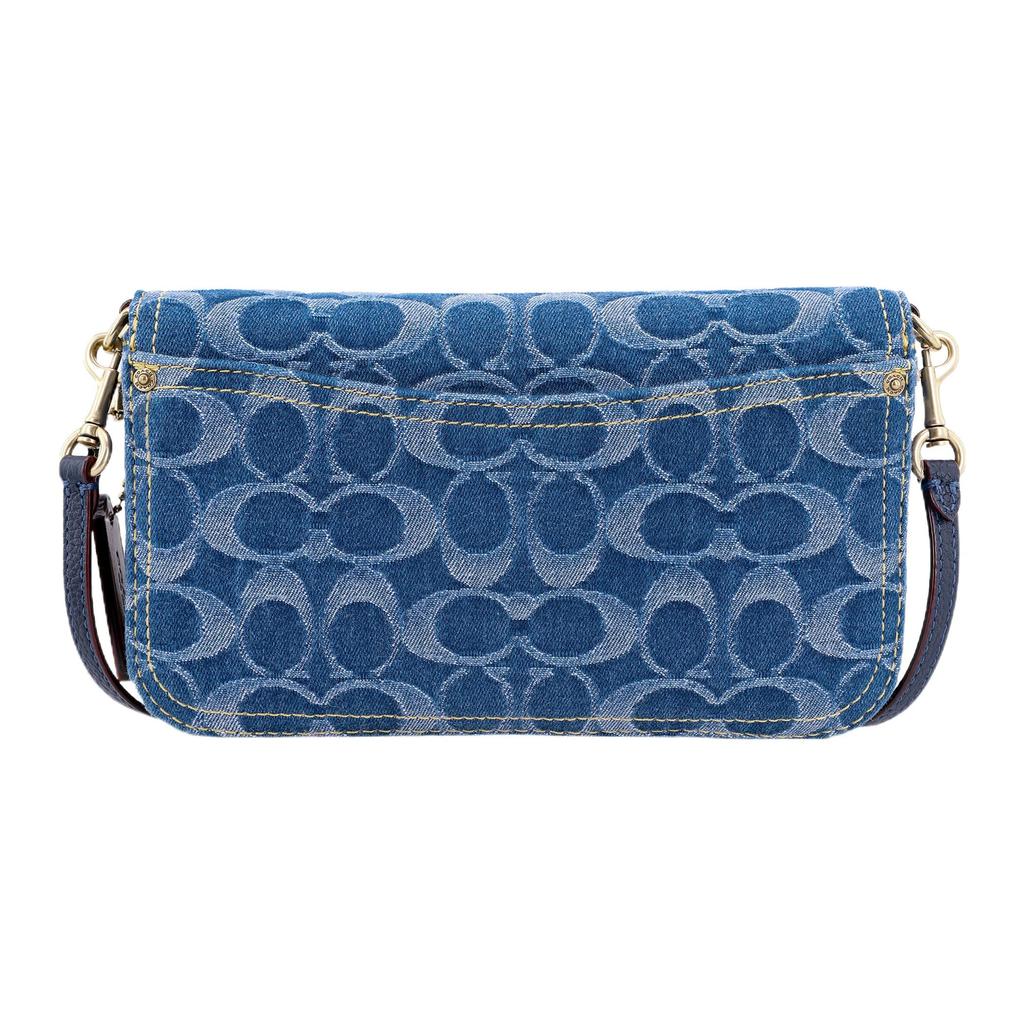 COACH Hayden Denim Fabric Crossbody Bag Women's Denim Blue Monogram CA536-B4UDF