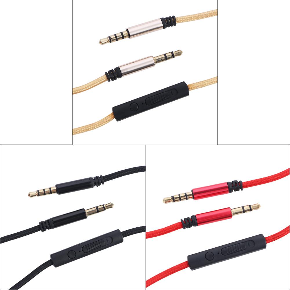 Braid Headphone Cord Speaker Line Gold-plated Plug Audio Cable Car Aux Cord Audio Wire Aux Cable