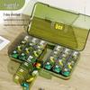 Portable Pill Box - Weekly Medicine Organizer with Large Capacity and 3-Daily Compartments
