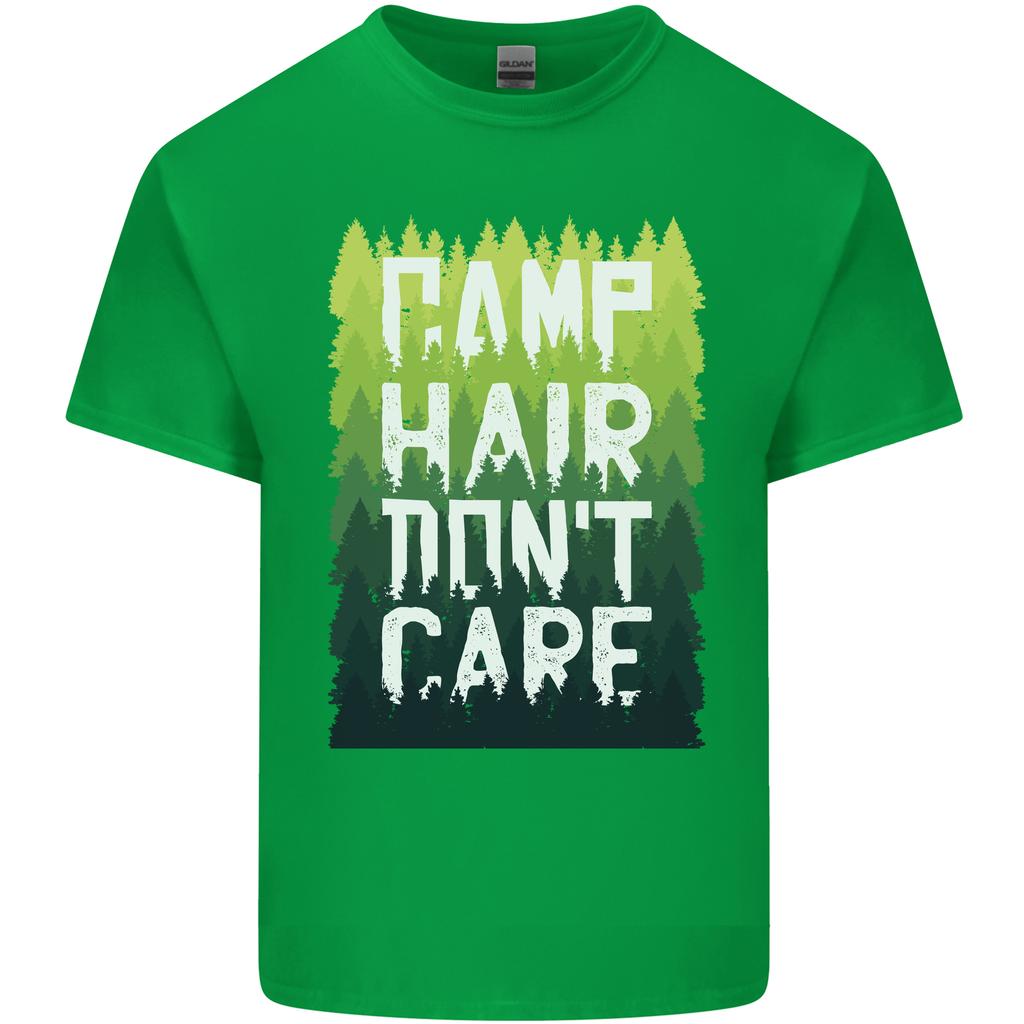 Camp Hair Dont Care Funny Camping Caravan Unisexs Light Cotton TShirt
