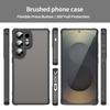 For Samsung Galaxy S25 Ultra Phone Case Drop Proof Airbags Frosted Translucent PC+TPU Back Cover