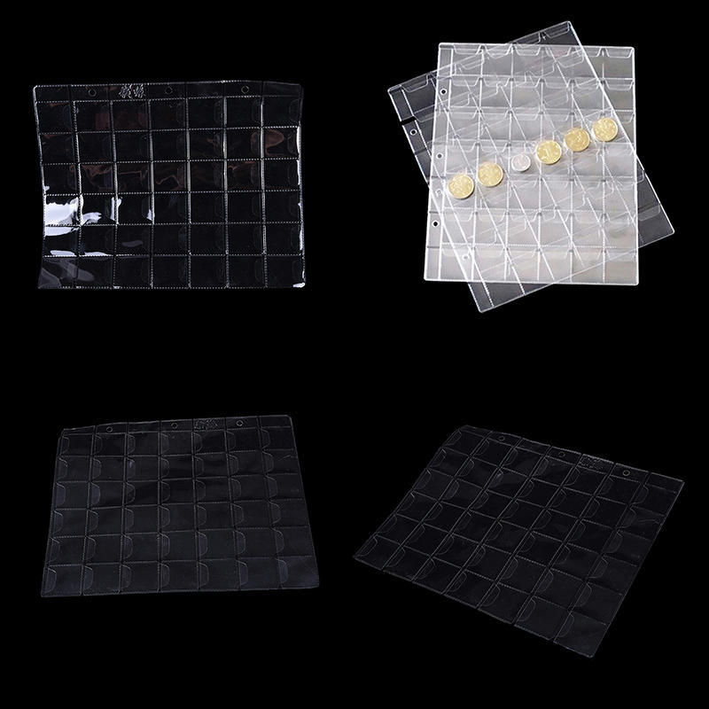 Прозрачный 42 кармана, пластиковые держатели для монет, чехол для хранения денег, альбом