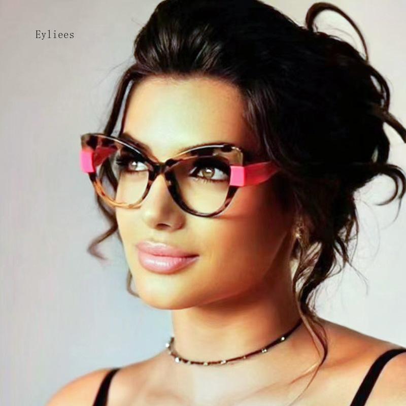 Оправа для очков с блокировкой синего света для женщин, модная оправа для очков TR90, компьютерные оптические прозрачные очки gafas