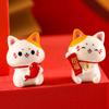 Potted Micro Landscape Resin Miniature Decoration New Lucky Cat  Gardening Ornaments