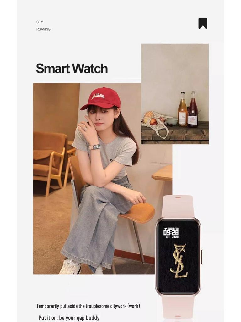 Женский многофункциональный умный спортивный браслет: Монитор сердечного ритма и артериального давления, часы для парной носки 2025 года