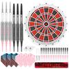 CyeeLife Soft Tip Dartboard Professional 6 dartboards with 6 30 1 throw 2 board Set arrows, flights, tips, line, stands.