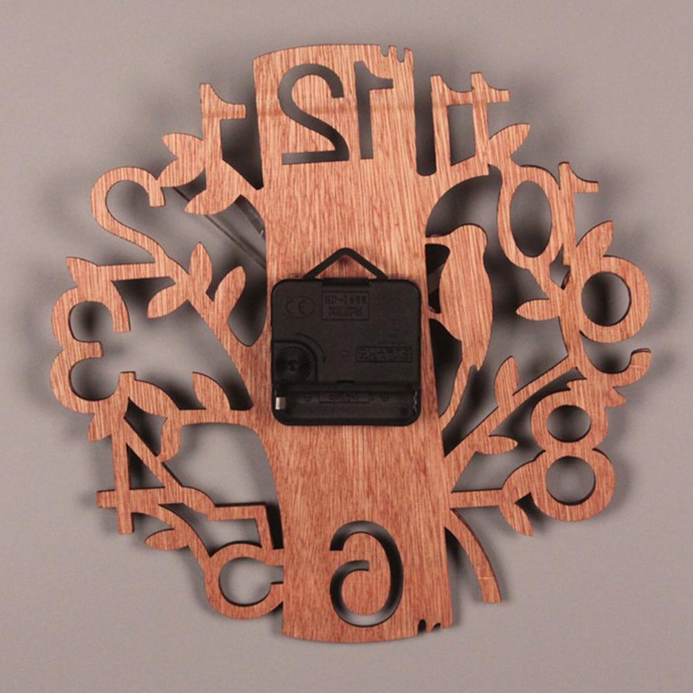 Настенные часы в форме дерева, бесшумные, не тикающие часы для офиса, гостиной, спальни, декора