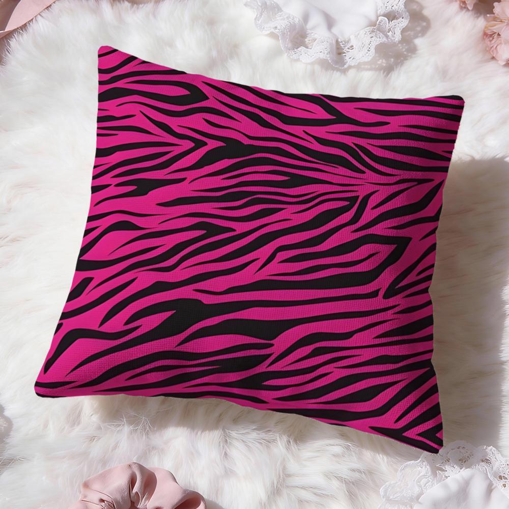 Zebra Texture Cushion Cover Premium Comfort Reversible Pillow Cove Two in One Design for Any Room Car Interior