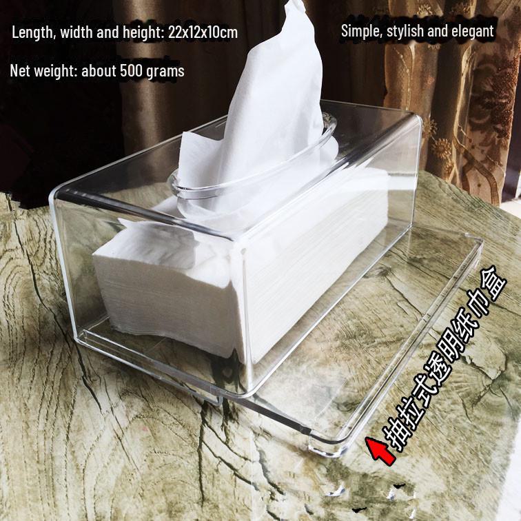 European Style Acrylic Tissue Box for Cars