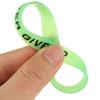Women Men Basketball Wristband Luminous Rubber Bracelets Never Give Up Bracelet Silicone Sweat Band