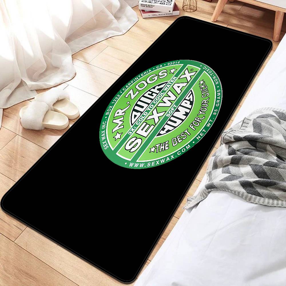 Mr Zogs Surfing Sex Wax Long Rugs Cheaper Anti-slip Modern Living Room Balcony Printed Bedside Area Rugs