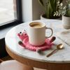 Cartoon Crochet Animal Coaster Funny Handmade Coaster Creative Knitted Cup Mat  Table Protector
