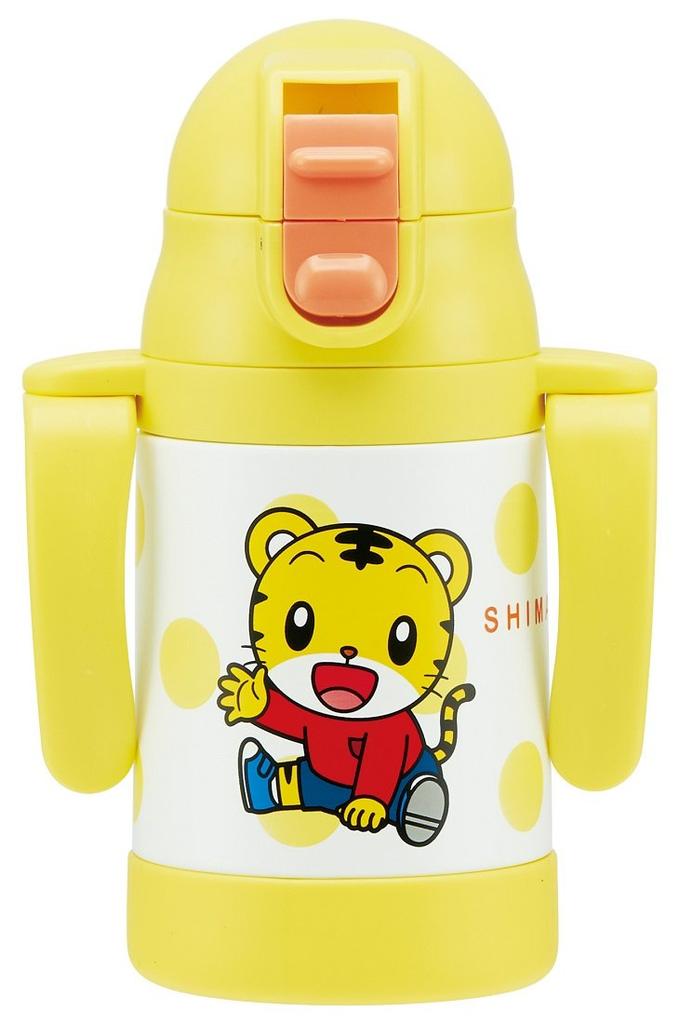 SKATER Straw Stainless Steel Bottle 240ml Shimajiro STWM3 Double-handed