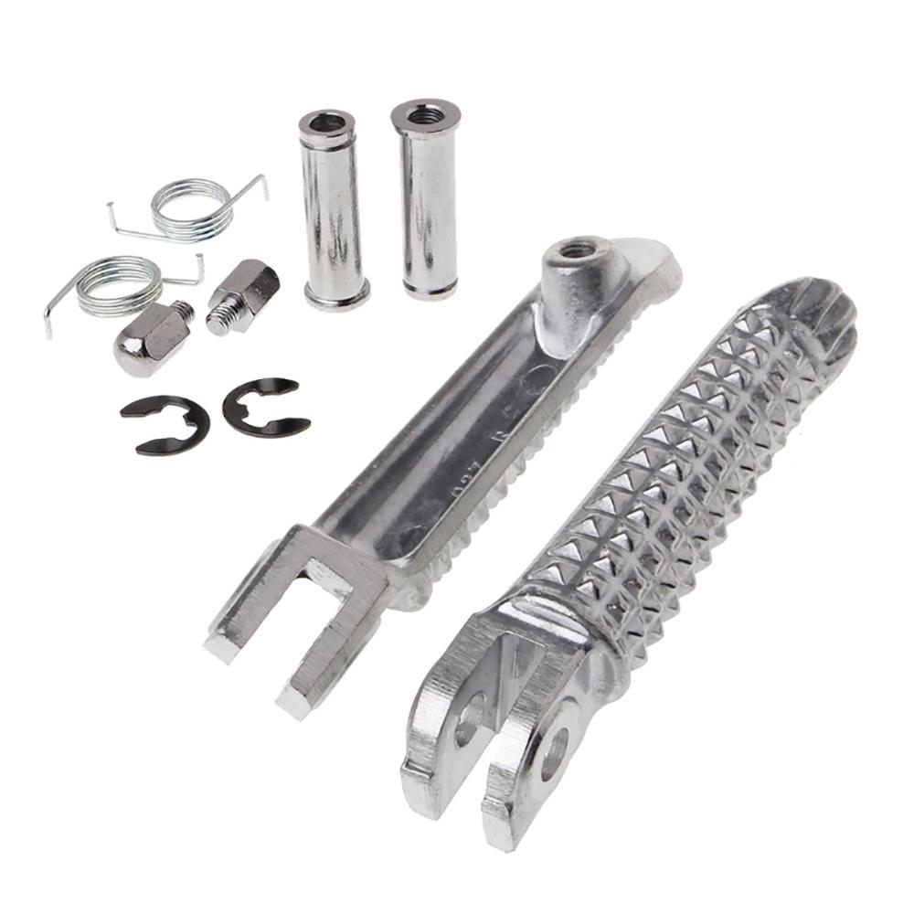 Pair Front Footrest Footpeg Pegs For Yamaha YZF R1 98-14/ R6 99-12 / R6S 03-08