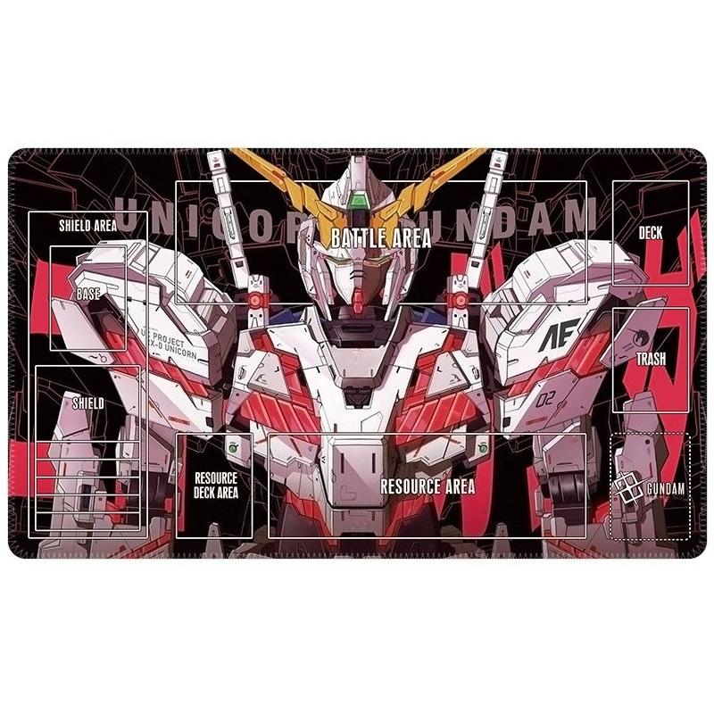 Unicorn Gundam TCG Playmat Gaming Mouse Pad Waterproof Nonslip Desk Mat