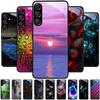 Для Samsung A56 Стеклянный чехол A26 A36 Жесткий ПК Закаленное стекло Чехол для телефона Для Galaxy A15 A25 A35 A55 Мультяшный Роскошный Ударопрочный Чехлы