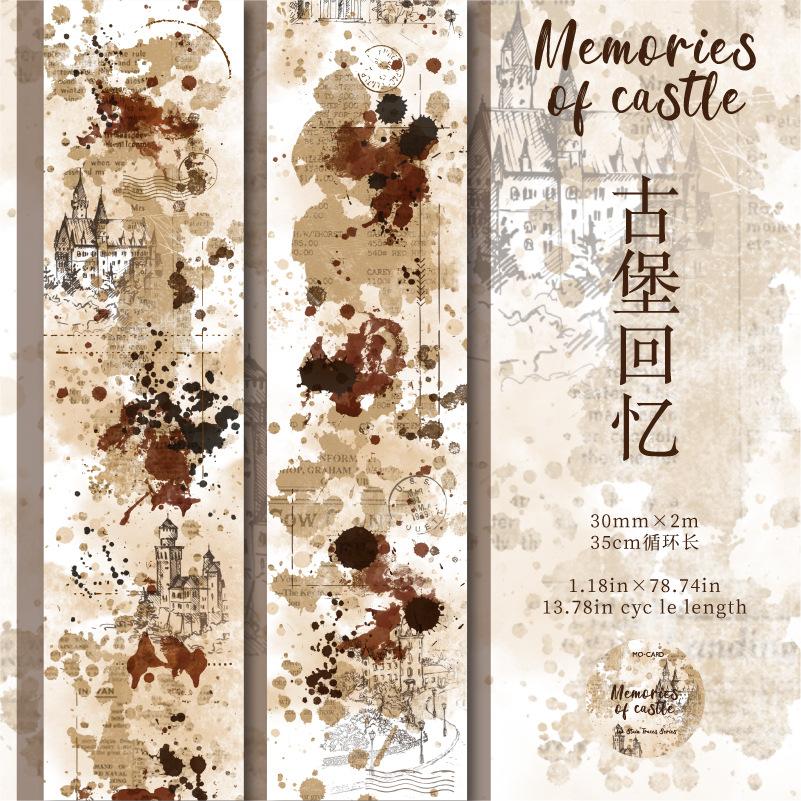 1pcs/1lot Decorative Adhesive tapes Ink marks between papers Scrapbooking DIY Paper Scrapbooking Stickers