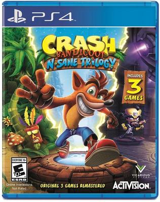 Crash Bandicoot Sane Trilogy Север PS4 N. (Импорт Америки) -