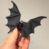 1/2Pcs Gothic Style Bat Hair Claw Spooky Goth Bats Wings Hairpin Women Halloween Metal Hair Accessories