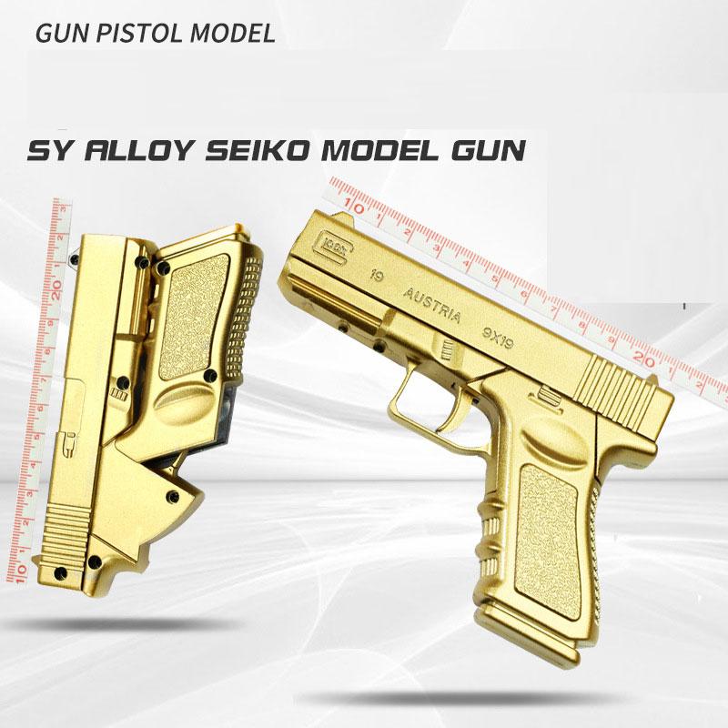Новый складной игрушечный пистолет, модель пистолета, пистолет из сплава, мини-пистолет для взрослых, коллекция украшений, подарки на день рождения для детей и мальчиков