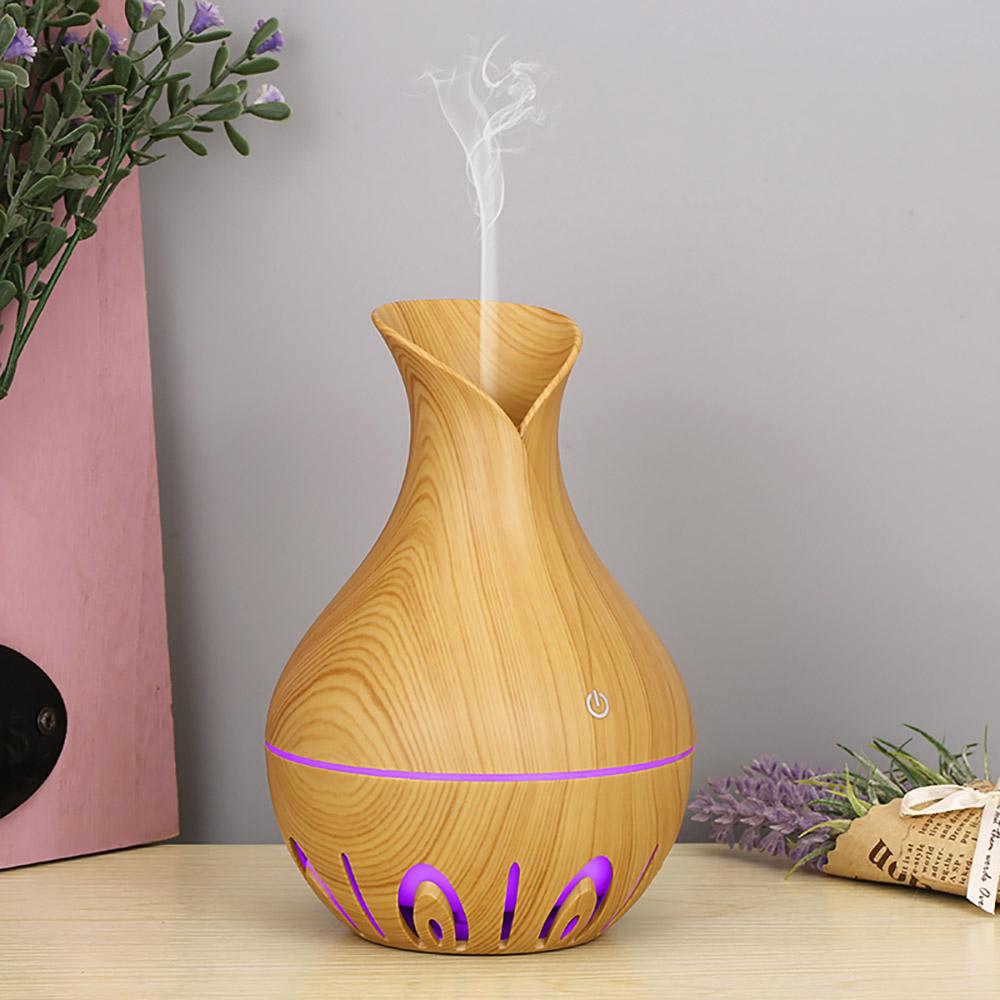 Electric Air Humidifier Ultrasonic Wood Grain Humidificador Diffuser Essential Aroma Oils Aromatherapy Diffuser Mini Mist Maker