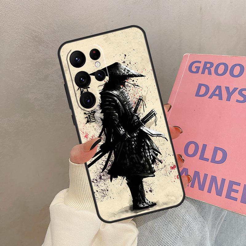 Японский Самурай Воин Чехол Для Samsung Galaxy S24 Ultra S20 S21 S22 S23 S25 Ultra S9 S10 Plus S25 FE Обложка Coque