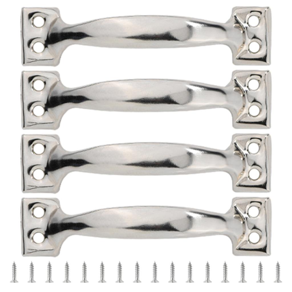 4pcs Barn Door Drawers Handles Bows-Shaped Metal Wardrobe Cabinet Pulls Iron Furniture Knob for Home Decoration