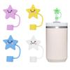 Reusable Drinking Dust Cap Silicone Straw Tips Cover Creative Silicone Straw Plug Water Glass